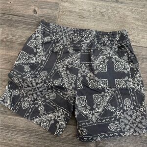 NWOT PacSun Black Paisley Shorts